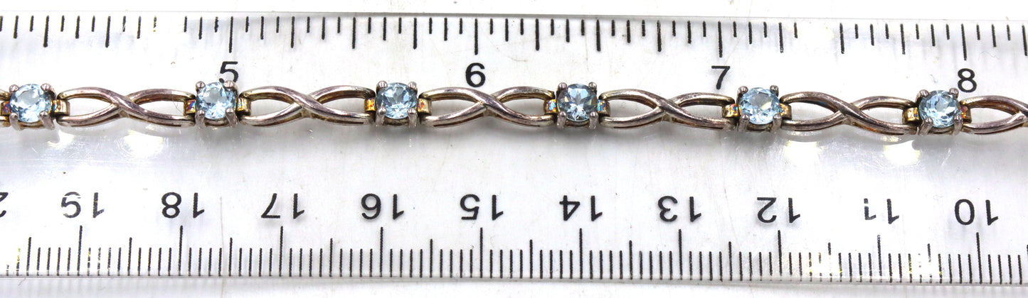 Group of 10 vintage 925 sterling silver bracelets