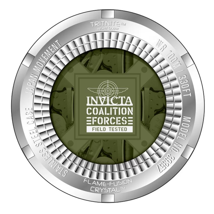 Invicta Men's Coalition Forces Quartz Chronograph Brown Dial Watch