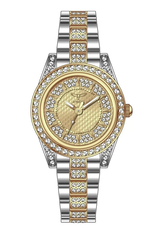Invicta Women's 69064 Wildflower Quartz PC21S Gold Dial Watch