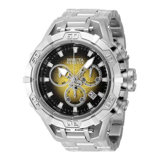 Invicta Men's 47848 Reserve Quartz Chronograph Black, Yellow Dial Watch