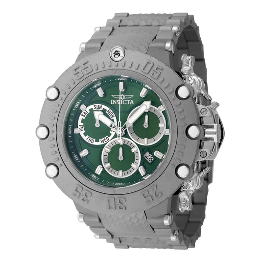 Invicta Men's 48192 Subaqua  Quartz Chronograph Titanium, Green Dial Watch