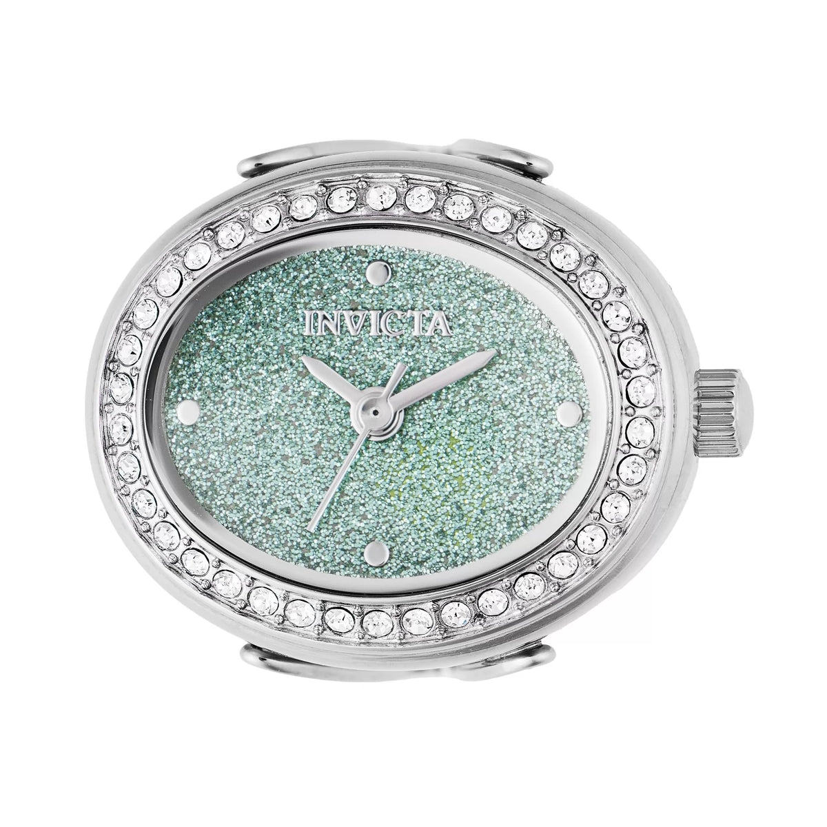 Invicta Women's 49597 Mini Quartz 2 Hand Green Dial Ring Watch