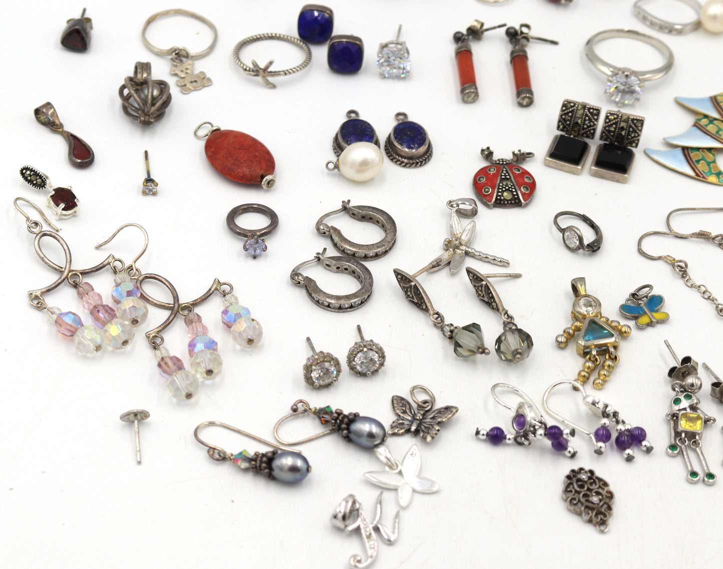 Group lot of Vintage 925 sterling silver mixed Jewelry