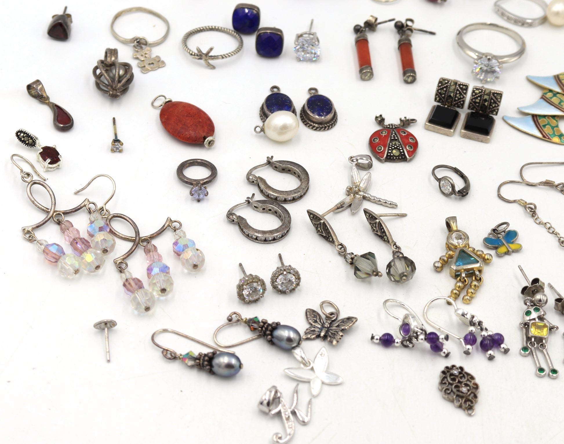 Group lot of Vintage 925 sterling silver mixed Jewelry