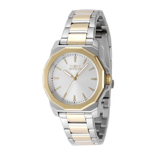 Invicta Women's 49088 Speedway Quartz 3 Hand Silver Dial Watch