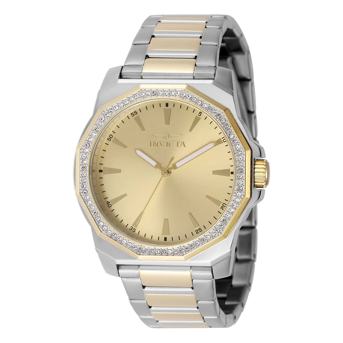 Invicta Men's 49106 Speedway Quartz 3 Hand Gold Dial Watch