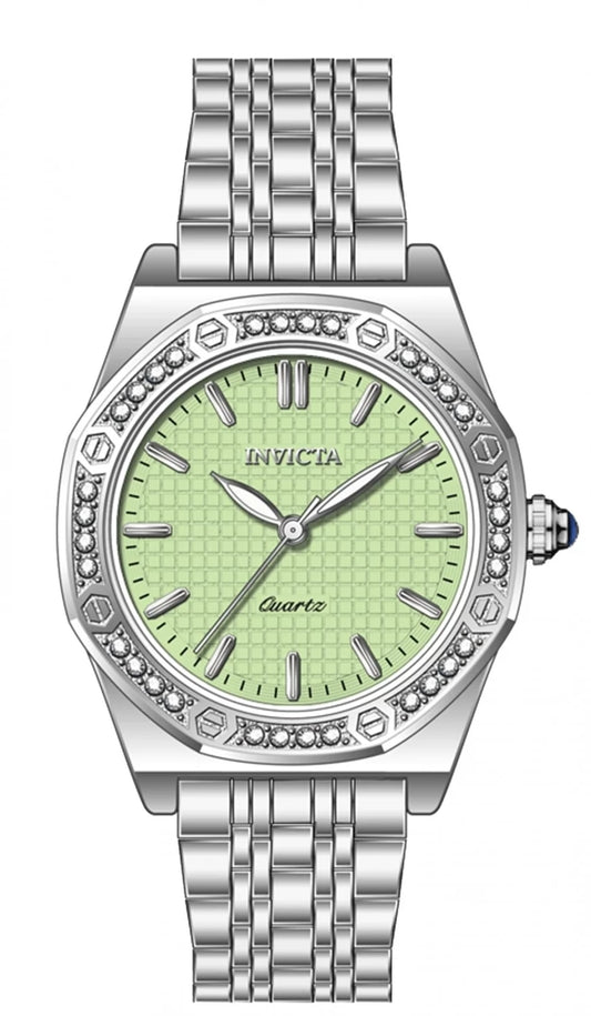 InvictaWomen's 69374 Wildflower Quartz PC21S Green Dial Watch