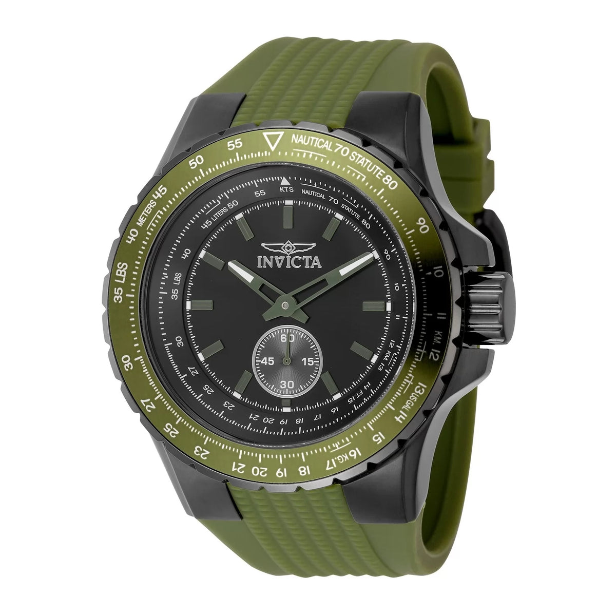 Invicta Men's 49311 Aviator  Quartz Multifunction Black Dial Watch