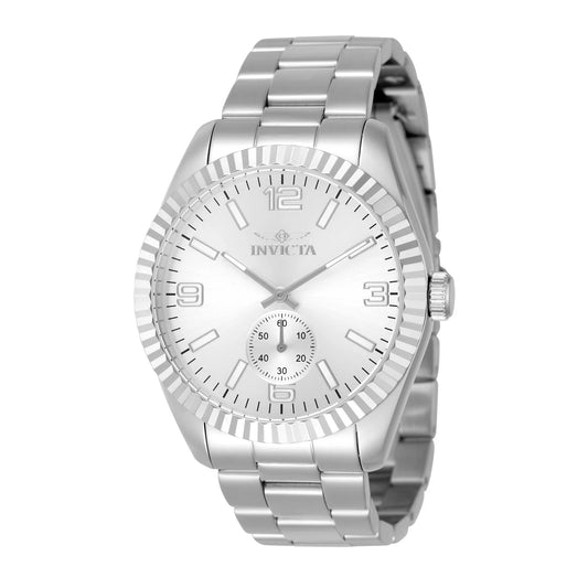 Invicta Men's 49356 Specialty  Quartz Multifunction Silver Dial Watch