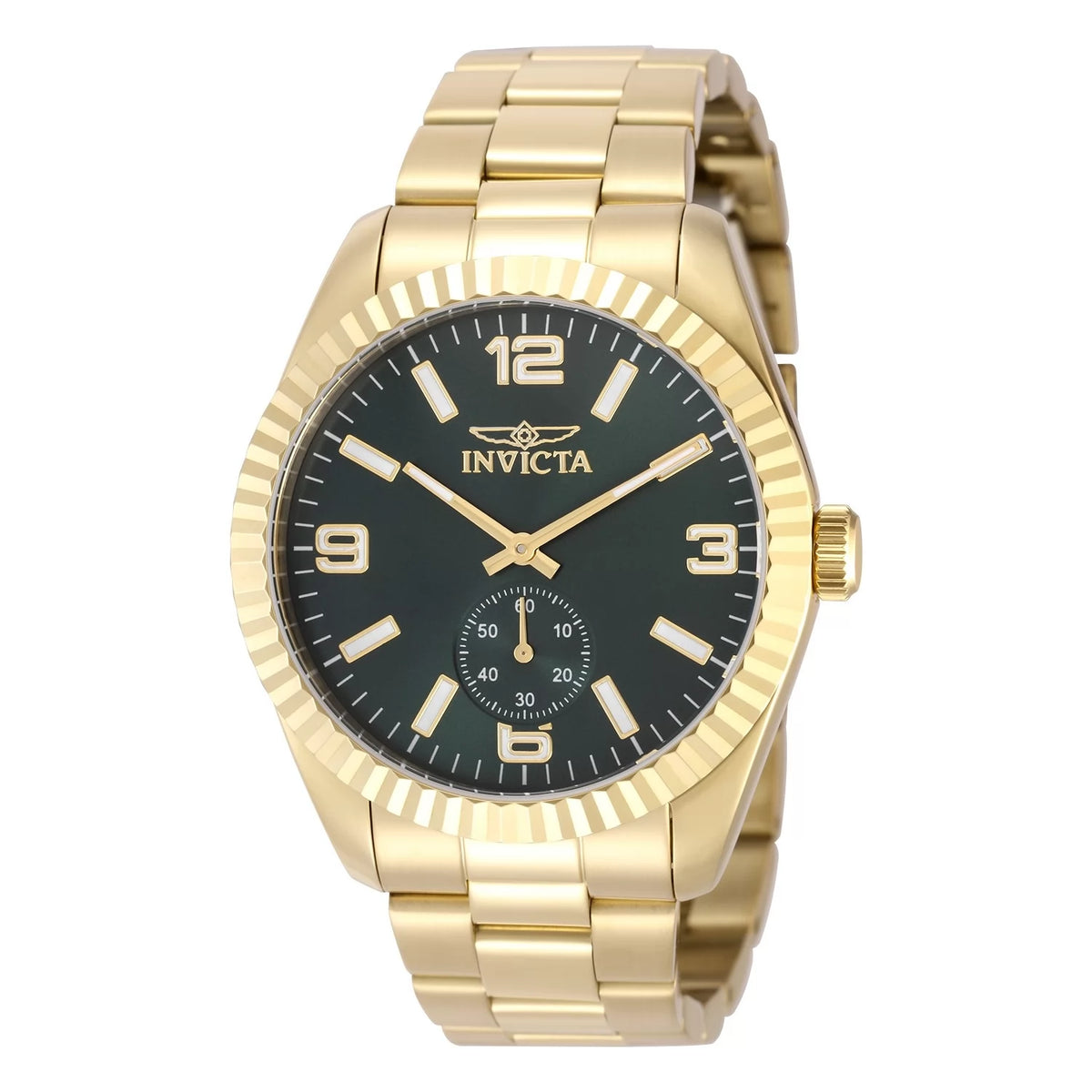 Invicta Men's 49390 Specialty  Quartz Multifunction Green Dial Watch