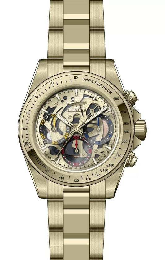 Invicta Men's 50271 Speedway Quartz VD54 Gold Dial Watch