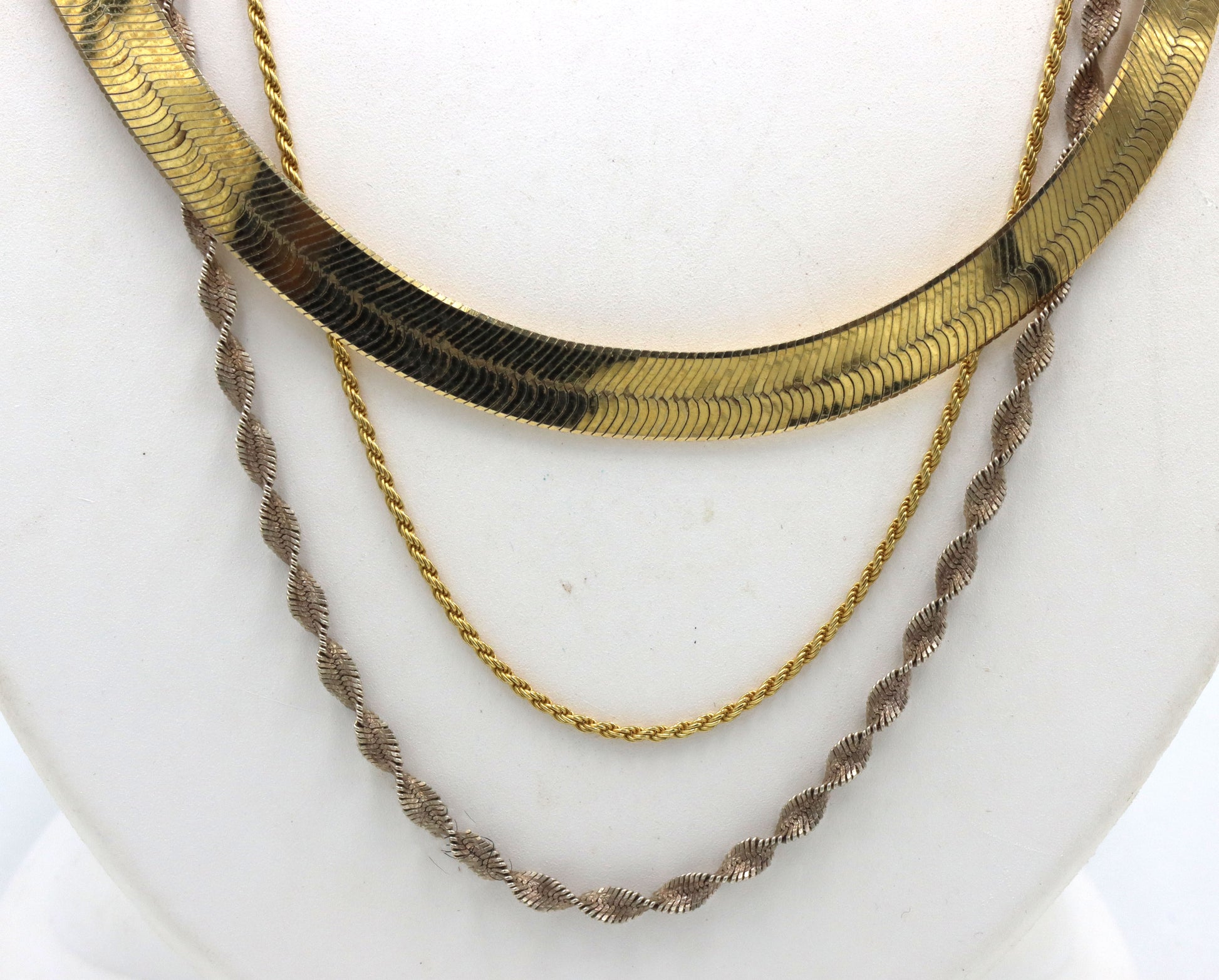 Group lot of 4 vintage 925 sterling silver necklaces