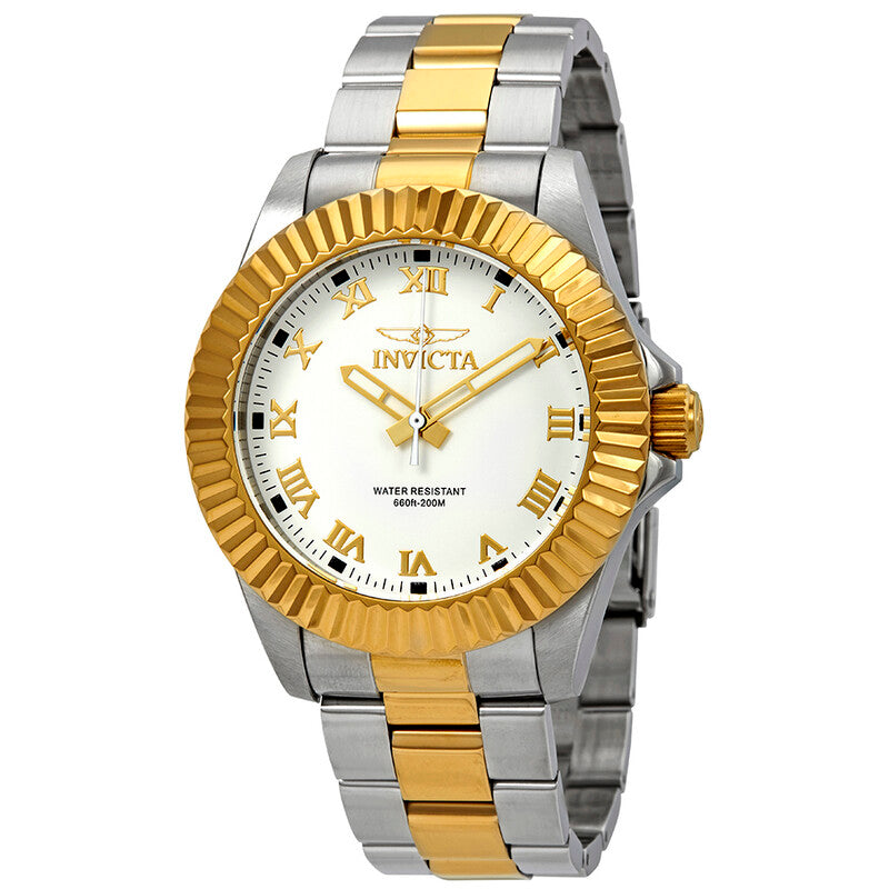 Invicta Pro Diver Two-Tone White Dial Men's Watch