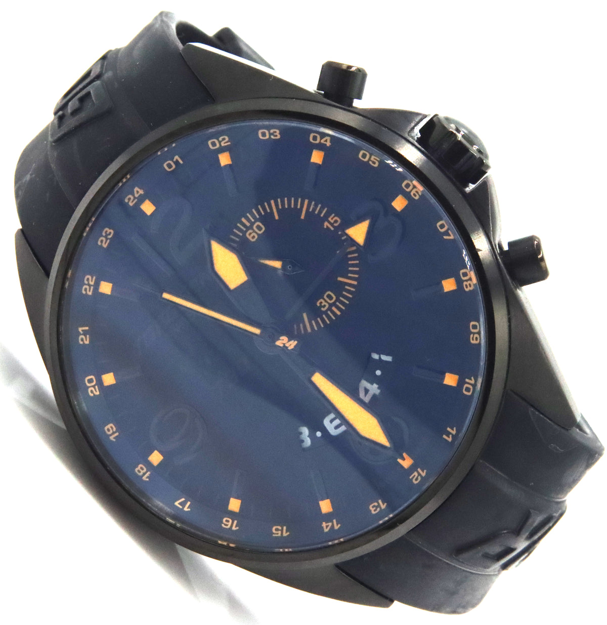 Clearly Torgoen orange dial watch