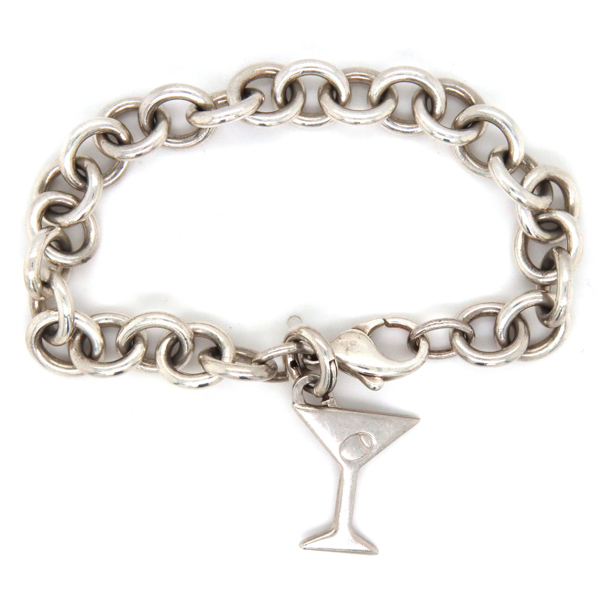 Tiffany & Co Martini glass charm bracelet