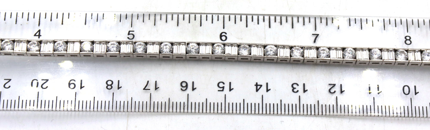 Group of 10 vintage 925 sterling silver bracelets