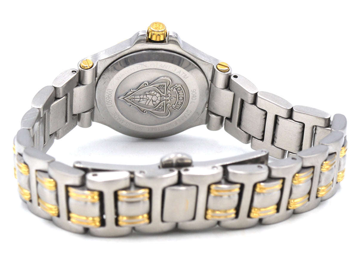 Gucci two tone cream dial quartz watch