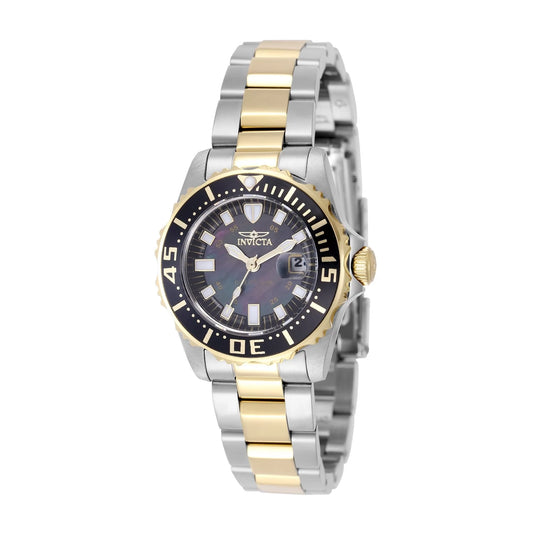 Invicta Women's 2960 Pro Diver Quartz 3 Hand Black Dial Watch