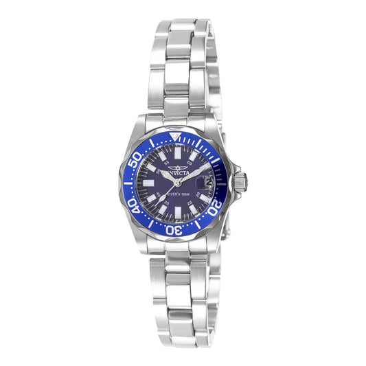 Invicta Women's 7060 Signature Quartz 3 Hand Blue Dial Watch