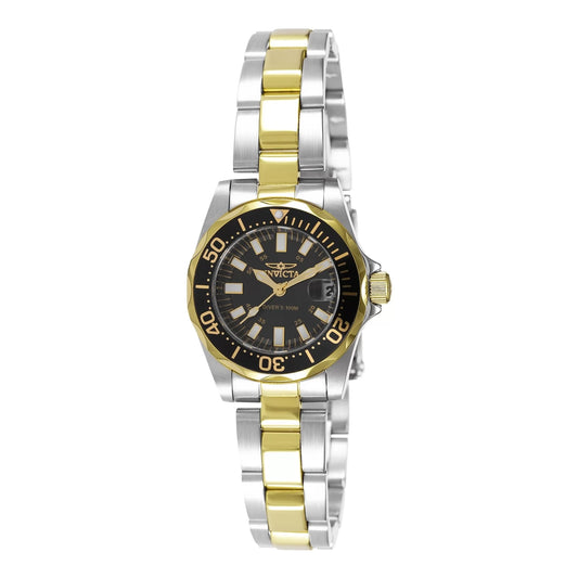 Invicta Women's 7063 Signature Quartz 3 Hand Black Dial Watch