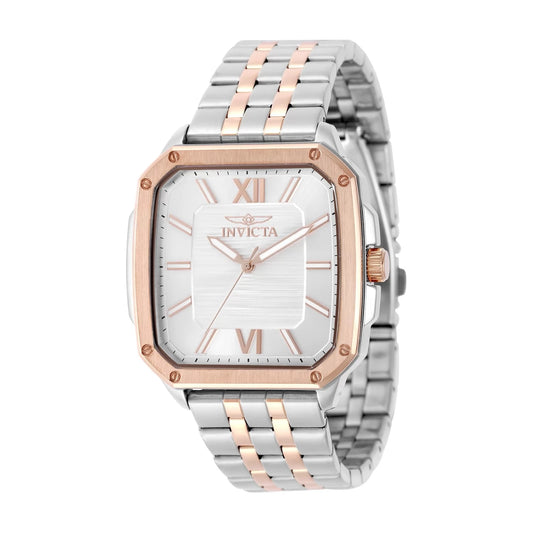 Invicta Men's 50360 Cuadro Quartz PC21 Silver Dial Watch