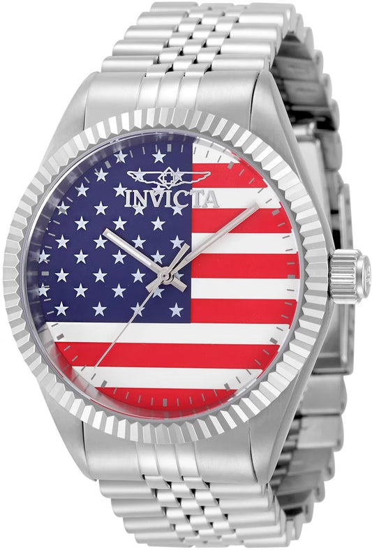 Invicta Men's 50420 Specialty Quartz PC21S Red, White, Blue Dial Watch