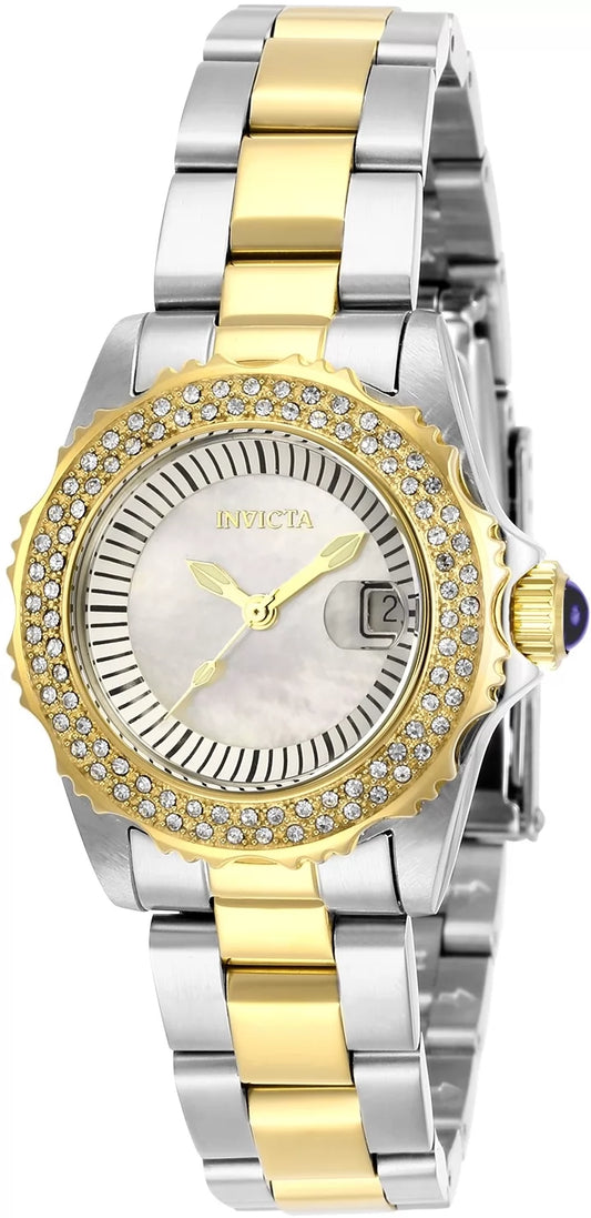 Invicta Women's 28443 Angel Quartz 3 Hand White Dial Watch