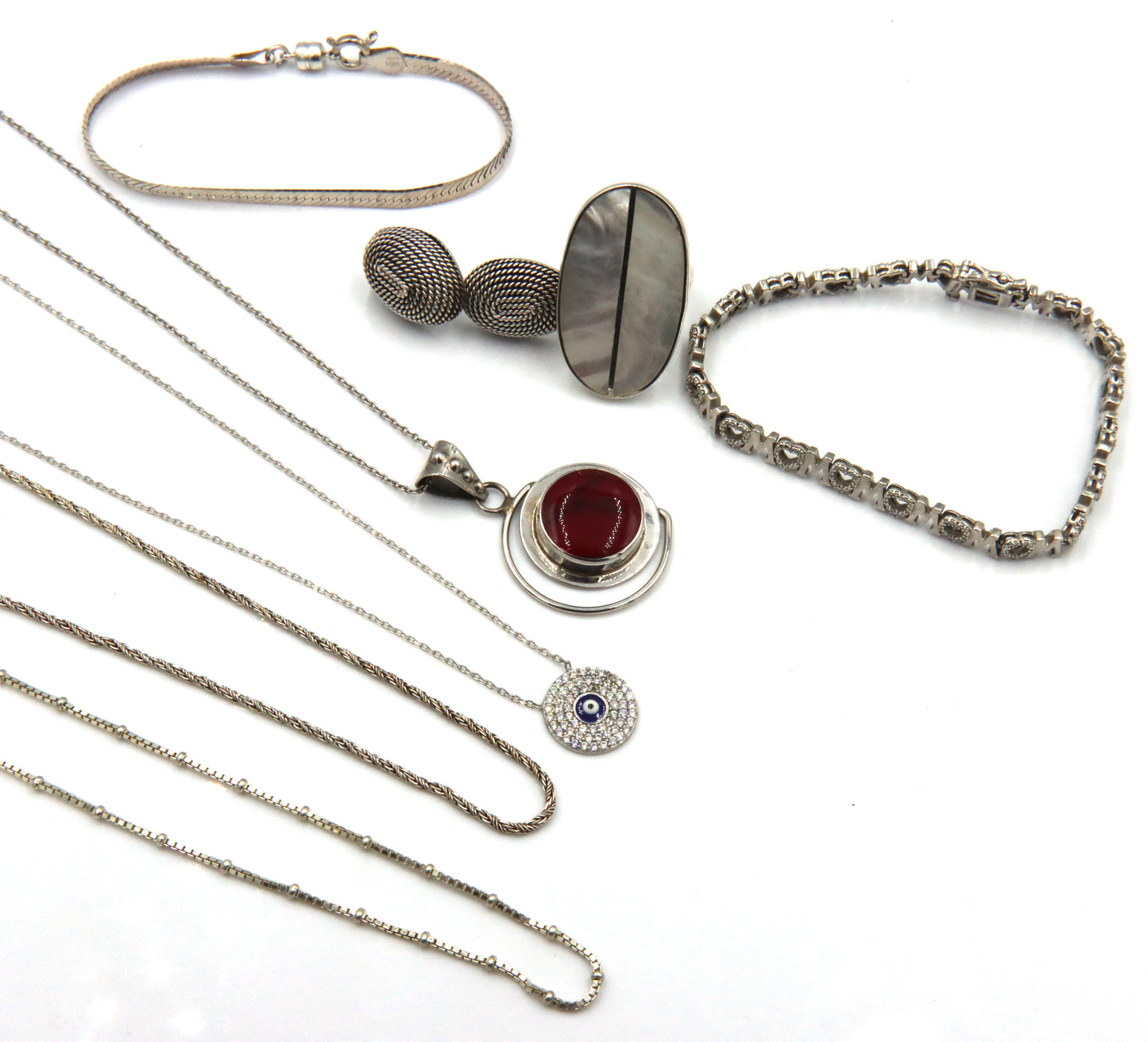 Group lot of Vintage 925 sterling silver mixed jewelry