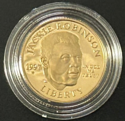 1997 United States Mint Jackie Robinson 50th Anniversary Commemorative Two Coin Proof Set