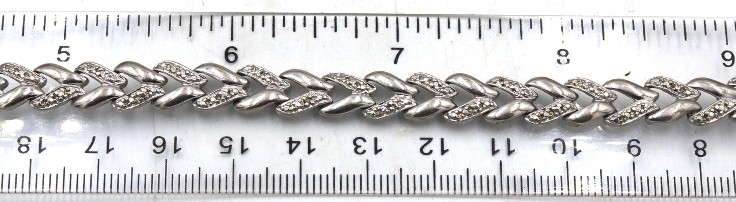 Group of 4 vintage 925 sterling silver bracelets