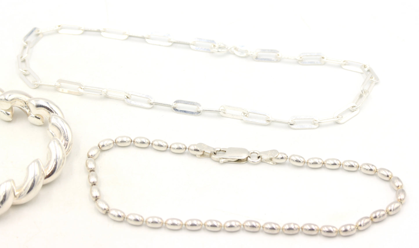Group lot of 6 Vintage 925 sterling silver bracelets