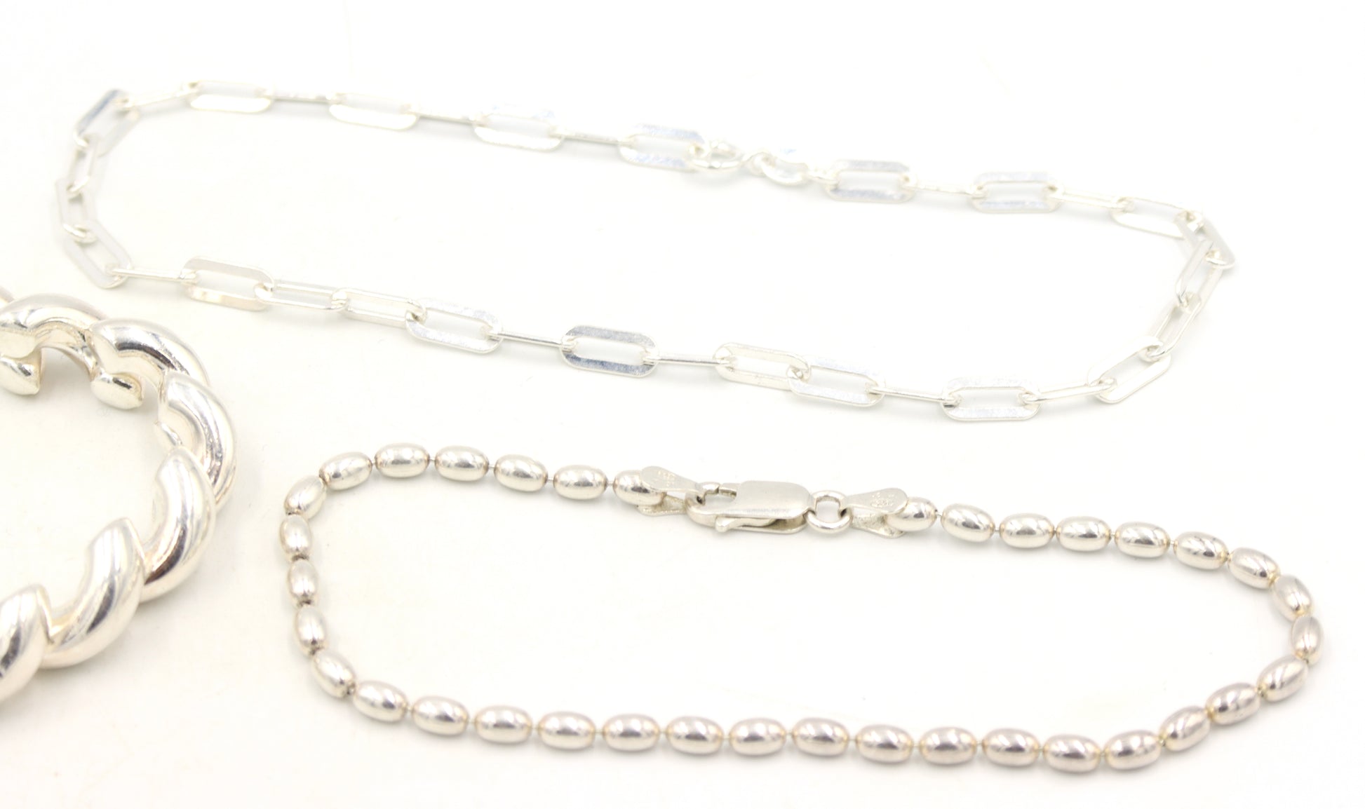 Group lot of 6 Vintage 925 sterling silver bracelets