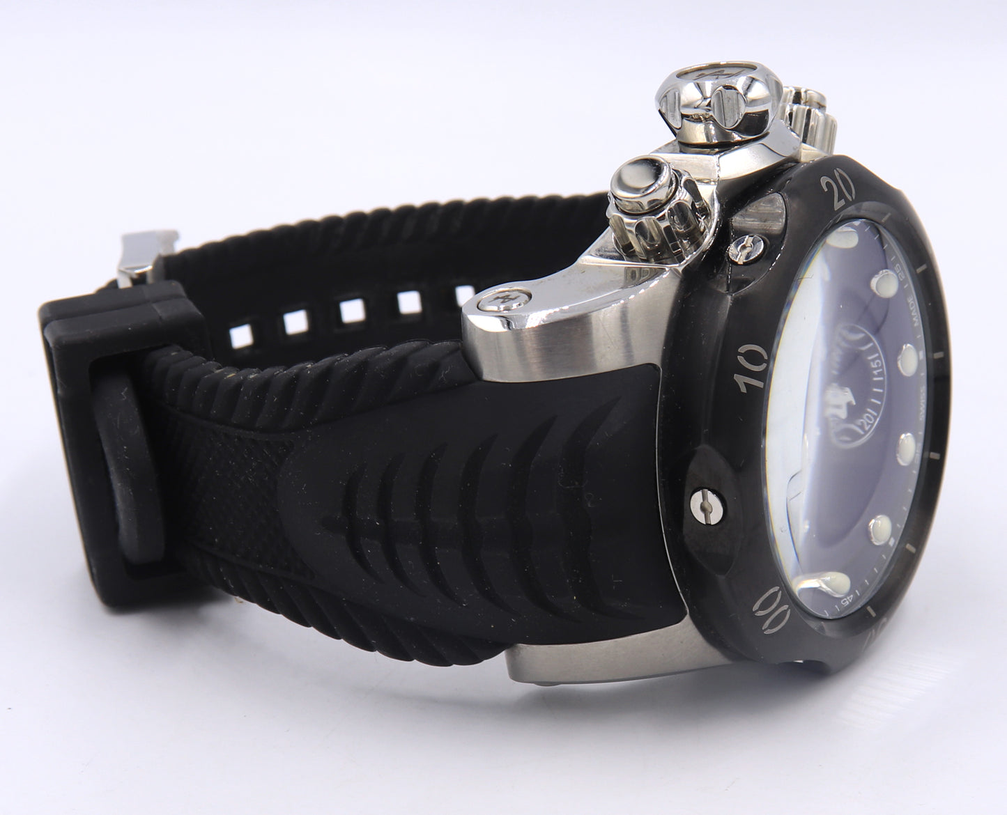 Invicta Reserve Venmo Quartz Swiss Chronograph Black Dial Watch