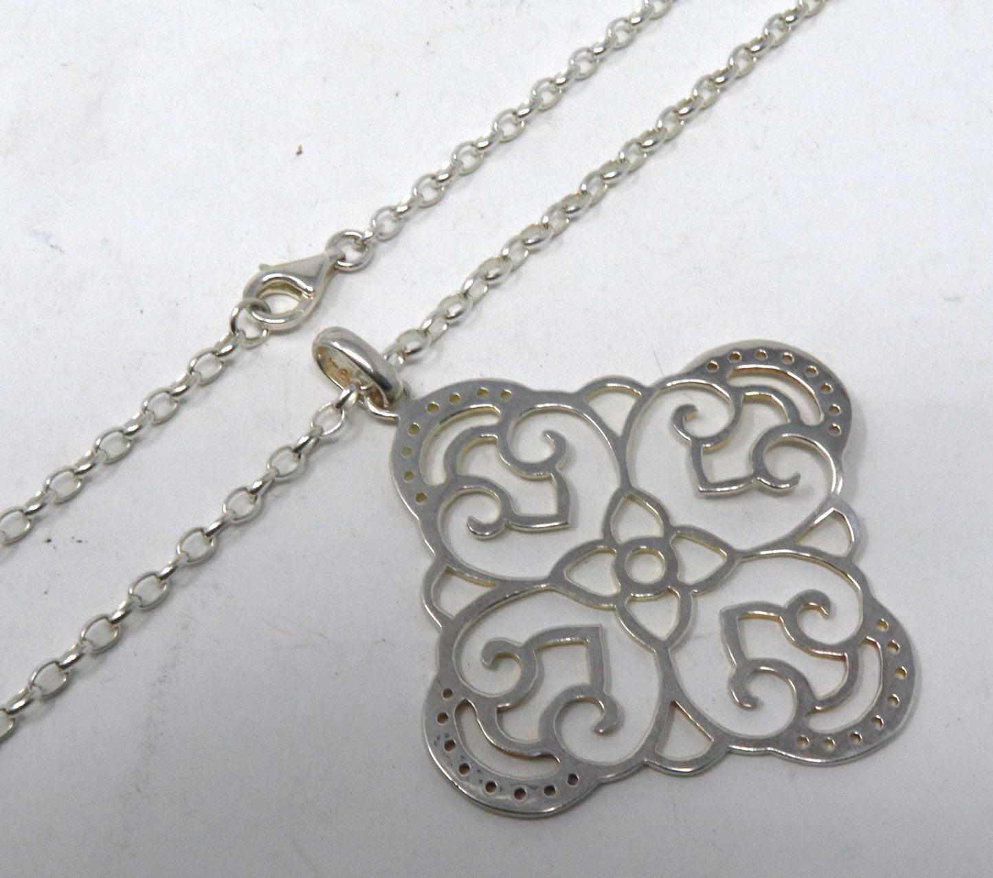 Sterling Silver Pendant on Chain Necklace
