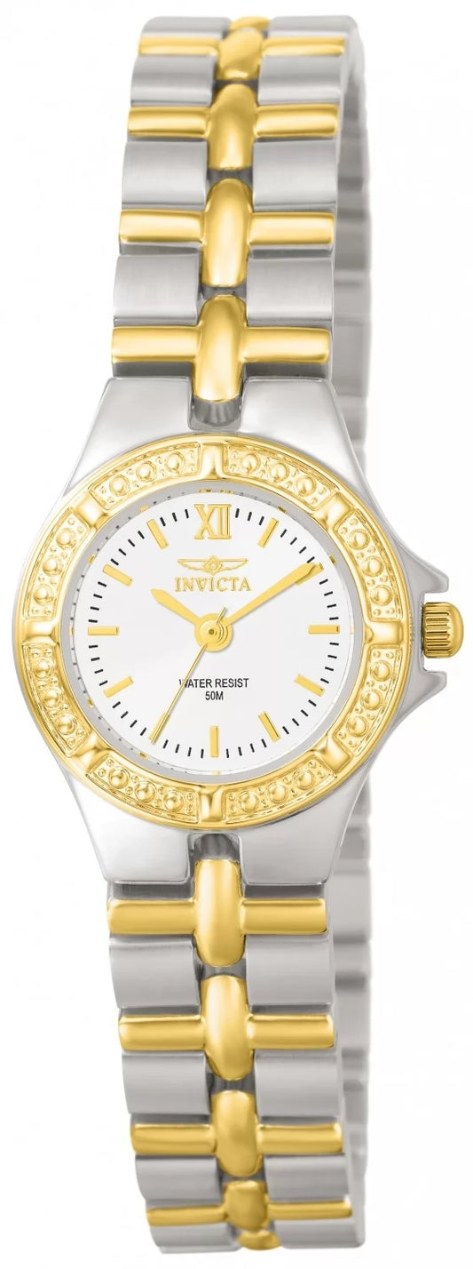 Invicta Women's 0136 Wildflower Quartz 3 Hand White Dial Watch