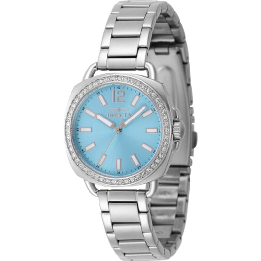 Invicta Wildflower Light Blue Dial Stainless Steel Women's Dress Watch