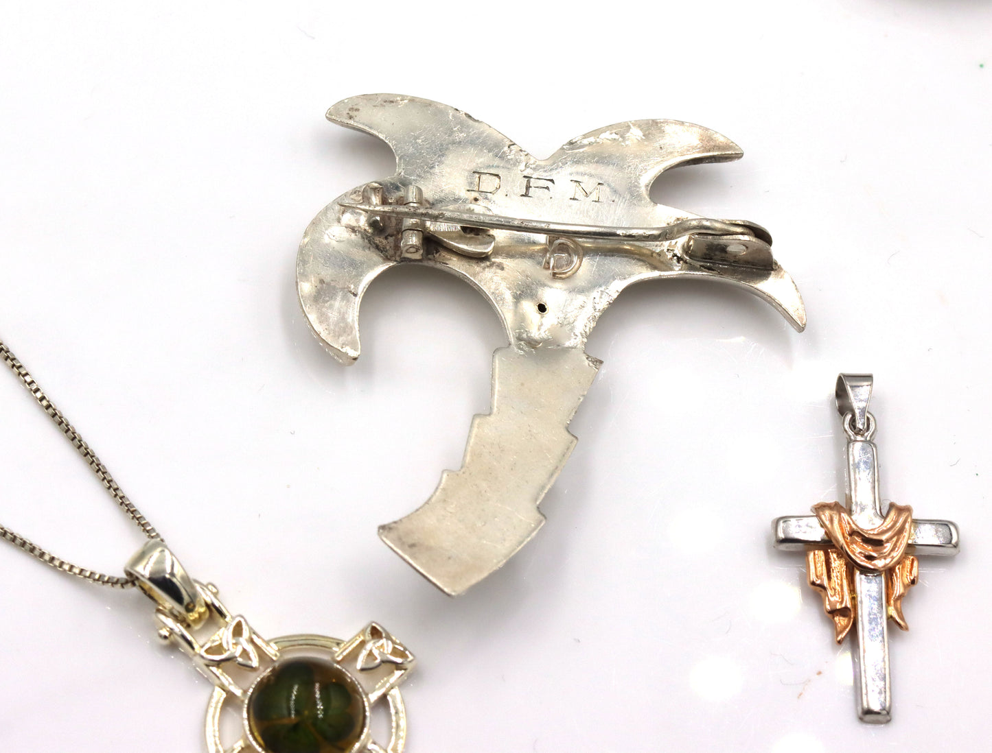 Group lot of vintage 925 sterling silver jewelry