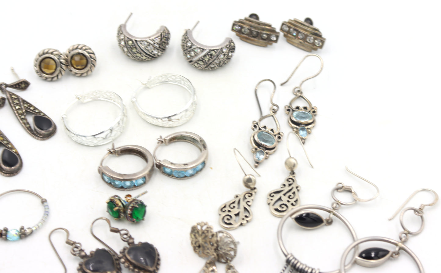 Group lot of Vintage 925 sterling silver earrings