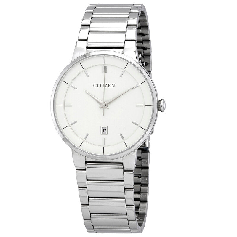 Citizen Quartz White Dial Stainless Steel Men’s Watch