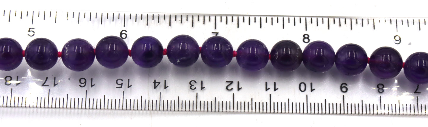 Amethyst beaded necklace