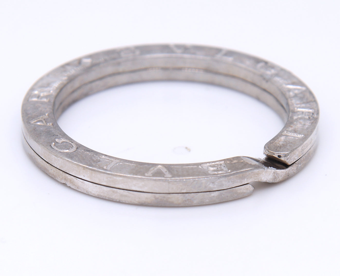 Bvlgari Sterling Silver Key Ring