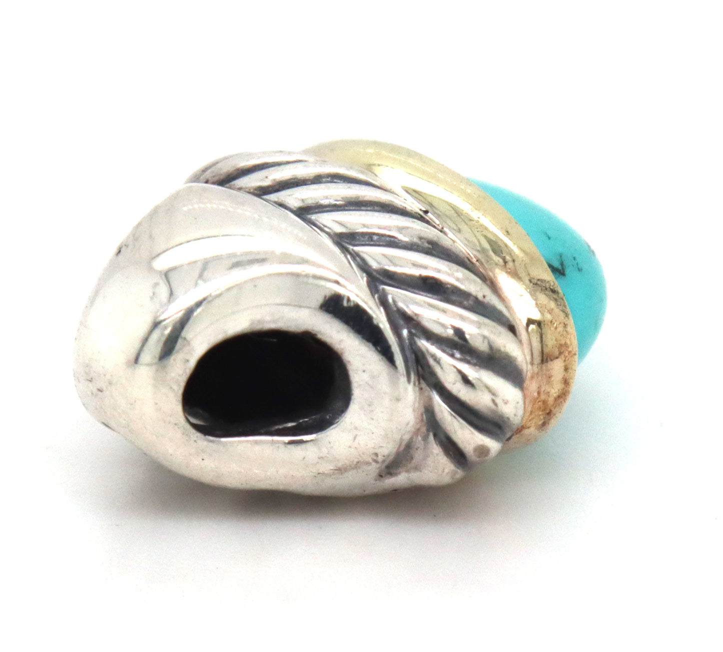 David Yurman Turquoise acorn pendant