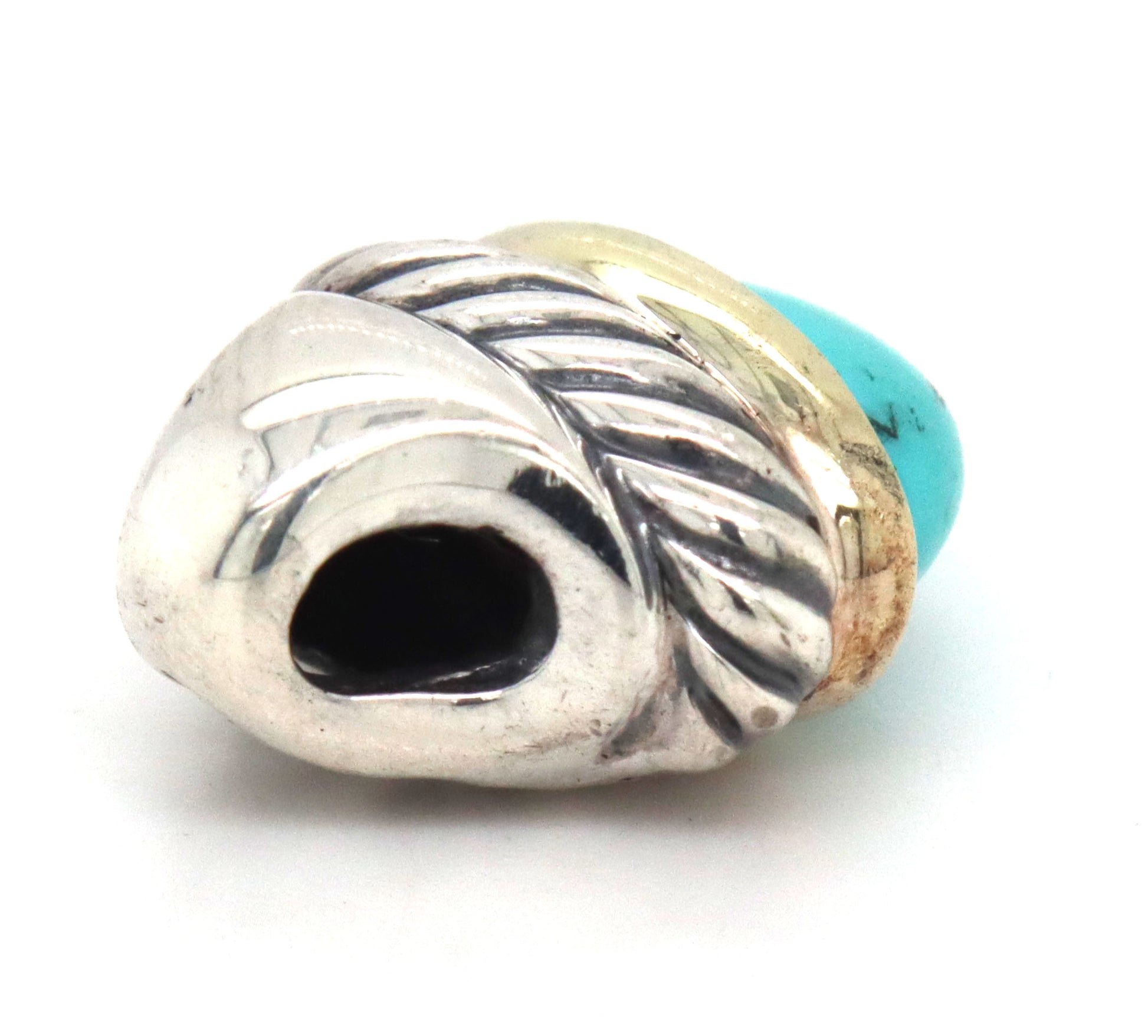 David Yurman Turquoise acorn pendant