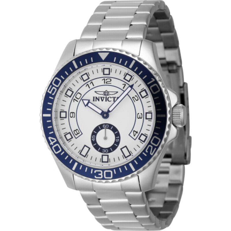Invicta Pro Diver Mens Quartz White Dial Stainless Steel Bracelet Sport Watch
