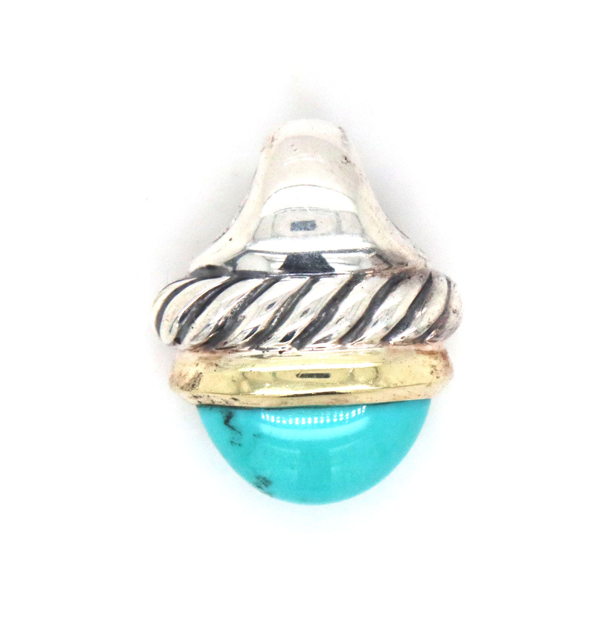 David Yurman Turquoise acorn pendant