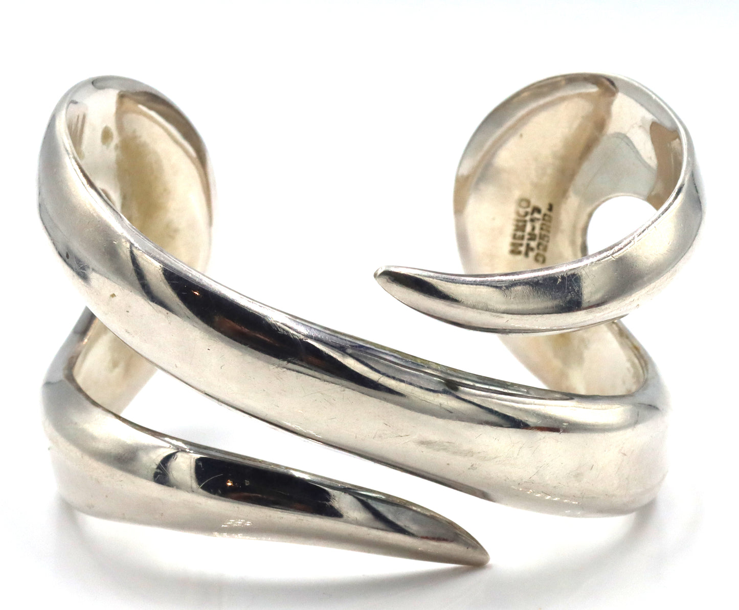 925 Sterling silver Mexico signed cuff bangle