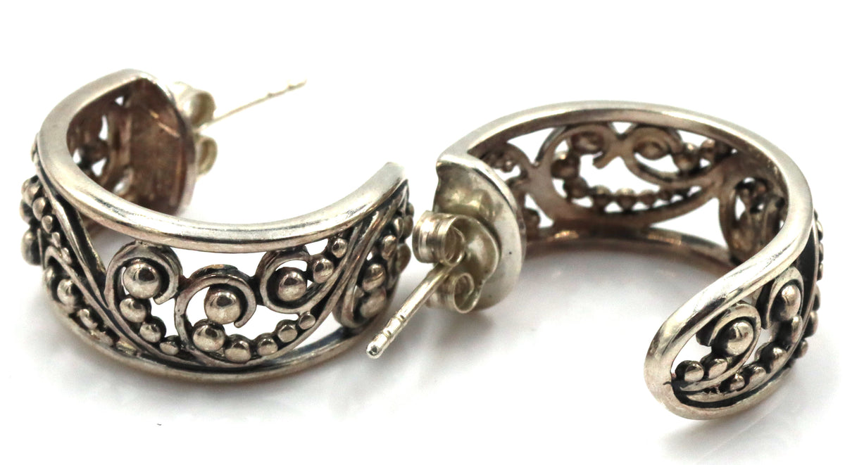 3 Pairs of 925 sterling silver earrings