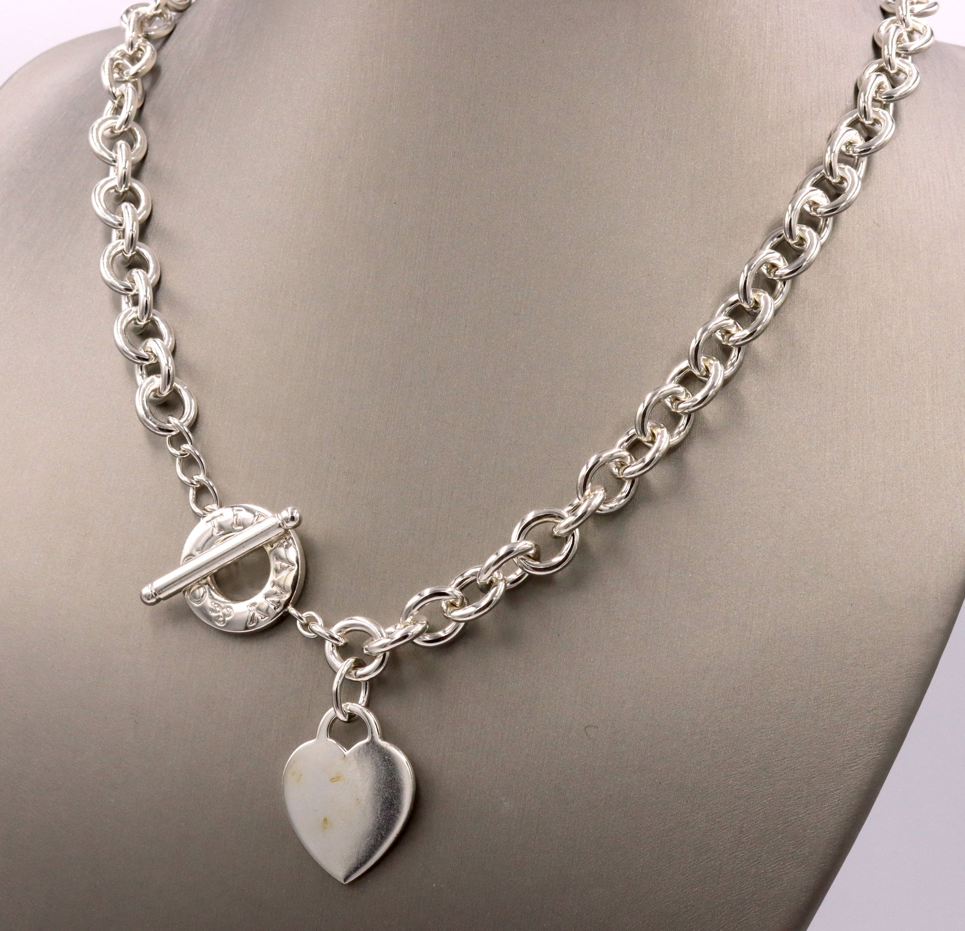 Tiffany & Co heart taggle necklace