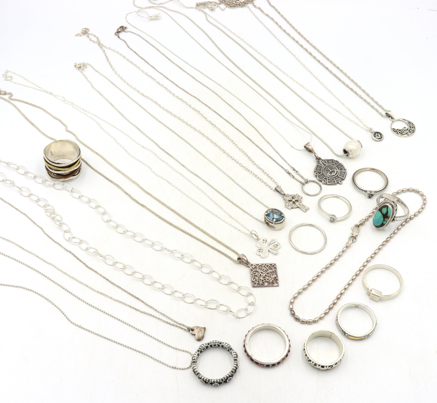 Big group lot of Vintage 925 sterling silver miscellaneous jewelry