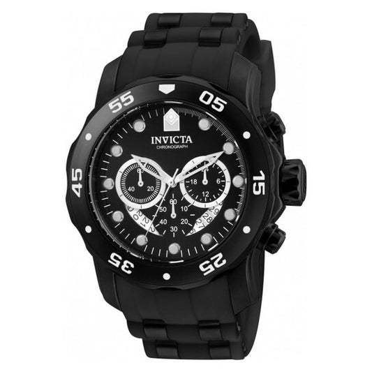 Invicta Pro Diver Ocean Master Chronograph Men's Watch – Black Ion-Plated Sport Design with Original